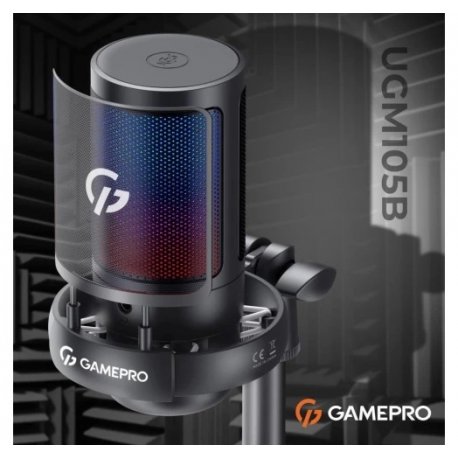 Микрофон конденсаторный GamePro UGM105B USB Black (UGM105B)