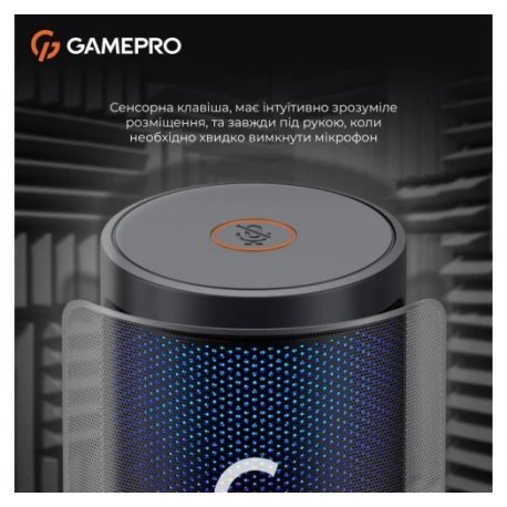 Мікрофон конденсаторний GamePro UGM105B USB Black (UGM105B)