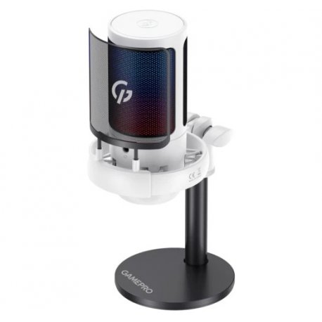 Мікрофон конденсаторний GamePro UGM105W USB White (UGM105W)