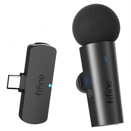Mікрофон-петличка Fifine M6 Type-C Black
