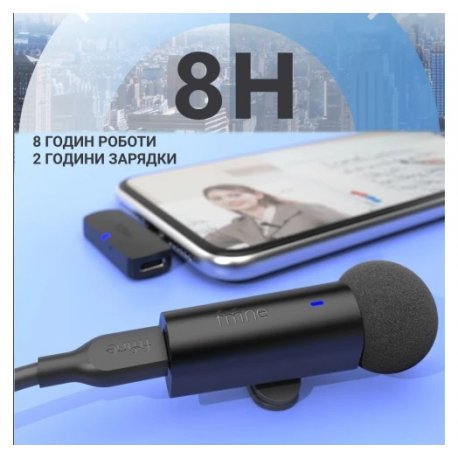 Mікрофон-петличка Fifine M6 Type-C Black