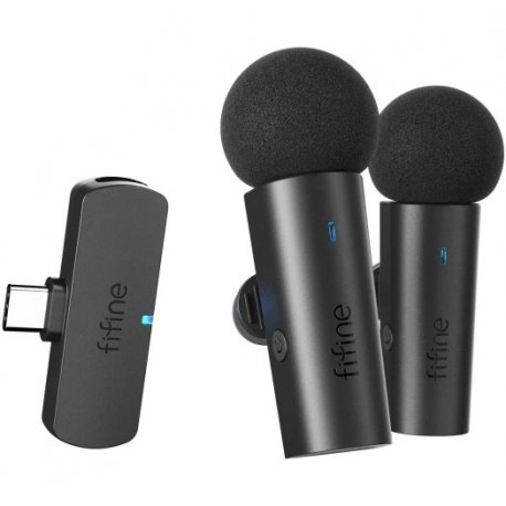Mікрофон-петличка Fifine M8 Type-C Black