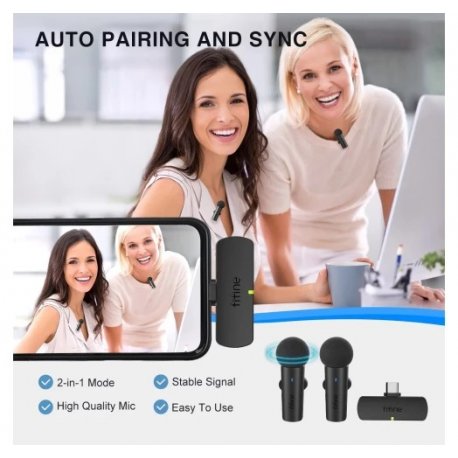 Mікрофон-петличка Fifine M8 Type-C Black