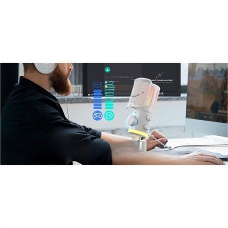 Мікрофон Fifine AM6W USB White