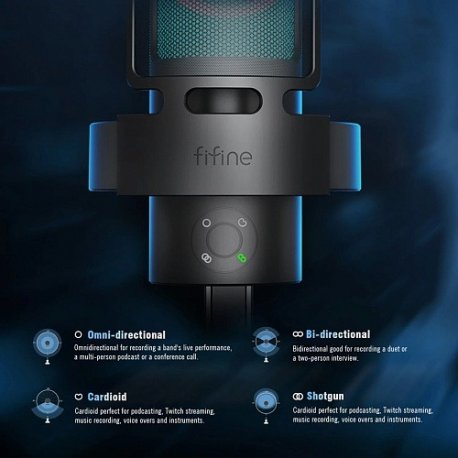 Мікрофон Fifine A8 PLUS USB Black