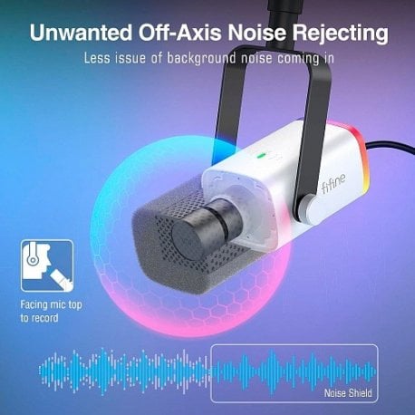 Микрофон Fifine AM8T USB White