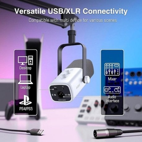 Микрофон Fifine AM8T USB White