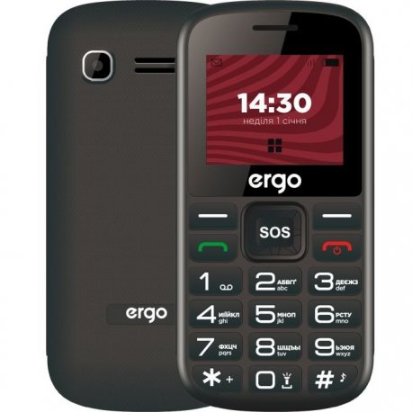 Мобільний телефон Ergo R202 Dual Sim Black