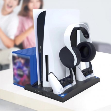 Підставка для приставки iPega PS5 та аксесуарів PG-P5013B Black (PG-P5013B)