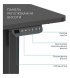 Комп'ютерний ігровий стіл з регулюванням висоти OfficePro ODE1670B Black (ODE1670B)