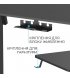 Комп'ютерний ігровий стіл з регулюванням висоти OfficePro ODE1670B Black (ODE1670B)
