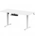 Комп'ютерний ігровий стіл з регулюванням висоти OfficePro ODE1670W White (ODE1670W)