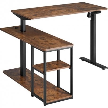 Компьютерный игровой стол с регулировкой высоты OfficePro ODE119WB Brown (ODE119WB)