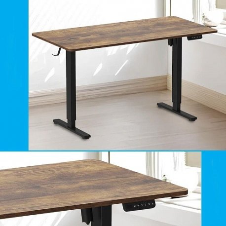 Компьютерный игровой стол с регулировкой высоты OfficePro ODE1670DW Black/Brown (ODE1670DW)