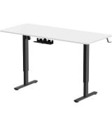 Компьютерный игровой стол с регулировкой высоты OfficePro ODE1670DW Black/White (ODE1670WB)