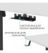 Комп'ютерний ігровий стіл з регулюванням висоти OfficePro ODE1670DW Black/White (ODE1670DW)