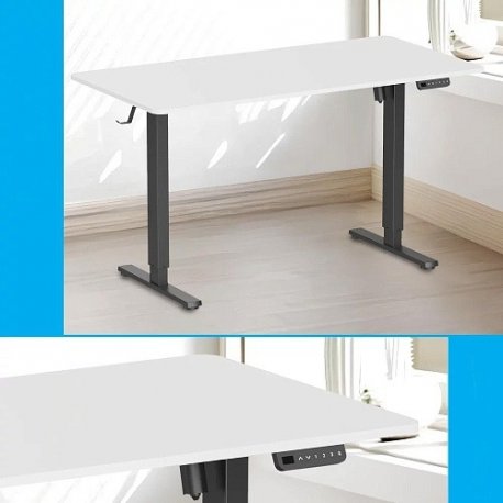 Компьютерный игровой стол с регулировкой высоты OfficePro ODE1670DW Black/White (ODE1670DW)