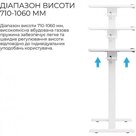 Приставний комп'ютерний стіл OfficePro ODM320W White (ODM320W)