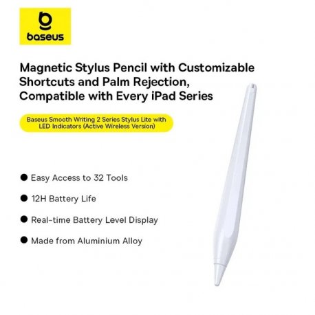 Стилус Baseus Smooth Writing 2 Wireless для iPad Moon White (P80015802213-03)