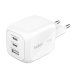 Сетевое зарядное устройство Belkin 2xUSB-С, USB-A GAN PD PPS 70W White (WCH018HQWH) Сетевое зарядное устройство Belkin 2xUSB-С, USB-A GAN PD PPS 70W White (WCH018HQWH)