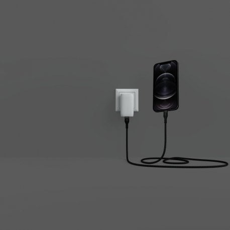 Кабель Belkin USB-C to Lightning (1m) Black (CAA011BT1MBK)