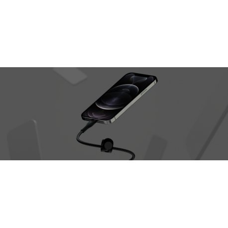Кабель Belkin USB-C to Lightning (1m) Black (CAA011BT1MBK)