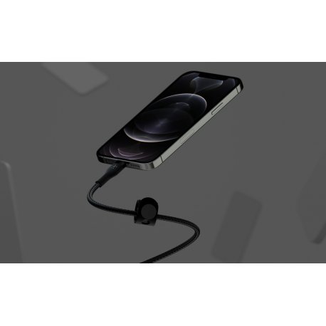 Кабель Belkin USB-C to Lightning (1m) Black (CAA011BT1MBK)