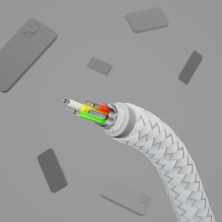 Кабель USB-C to Lightning (1m) White (CAA011BT1MWH)