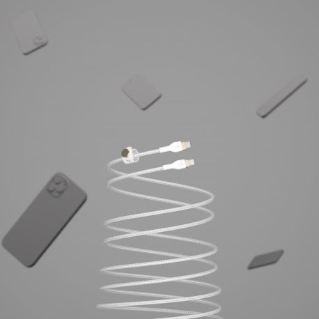 Кабель USB-C to Lightning (1m) White (CAA011BT1MWH)