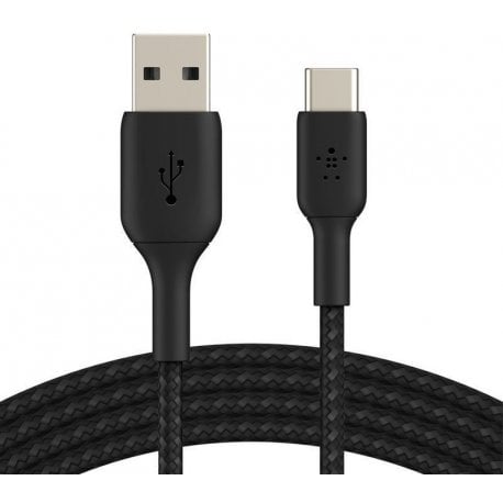 Кабель Belkin USB-A to USB-C (2m) Black (CAB002BT2MBK)