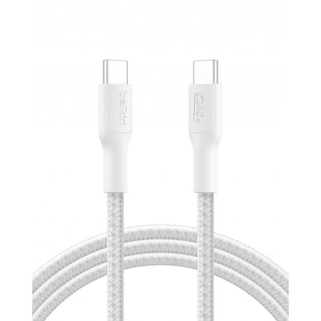 Кабель Belkin USB-C to USB-C 240W (2m) White (CAB025HQ2MWH)