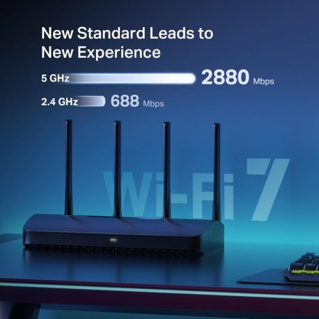 Маршрутизатор (роутер) Mercusys MR27BE (Wi-Fi 7) Black (MR27BE)