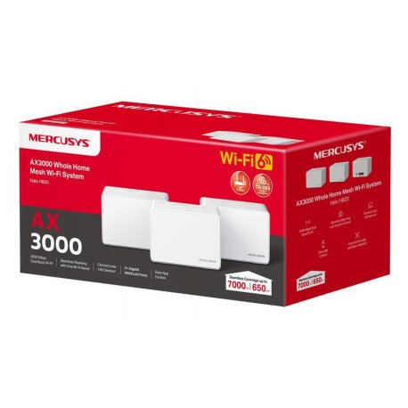 WiFi Mesh система Mercusys Halo H80X White (HALO H80X(3-PACK))