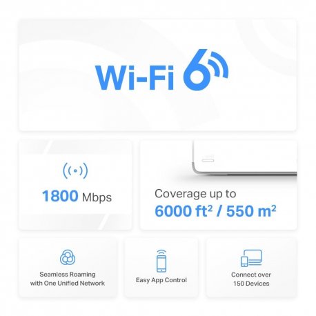 WiFi Mesh система Mercusys Halo H70X White (HALO H70X(2-PACK))