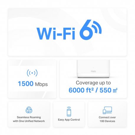 WiFi Mesh система Mercusys Halo H60X White (HALO H60X(3-PACK))