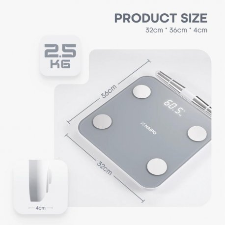 Смарт-ваги Naipo Grey (NP-BS03)