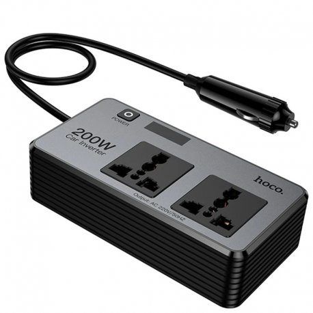 Автомобільний інвертор HOCO Z66 PD66W Black