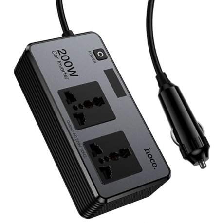 Автомобільний інвертор HOCO Z66 PD66W Black