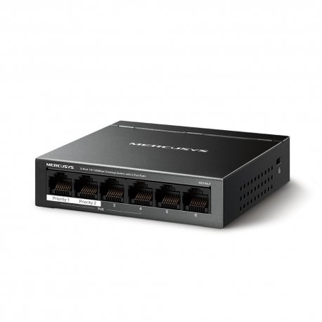 Коммутатор Mercusys MS106LP 6xGE Black (MS106LP)