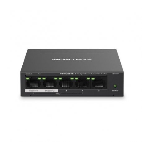 Комутатор Mercusys MS105GP 5xGE Black (MS105GP)
