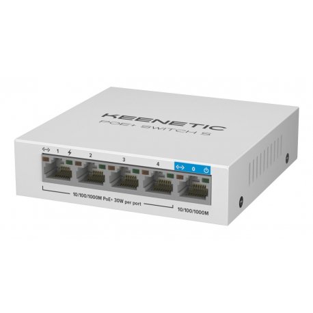 Комутатор Keenetic PoE+ Switch 5 White (KN-4610)