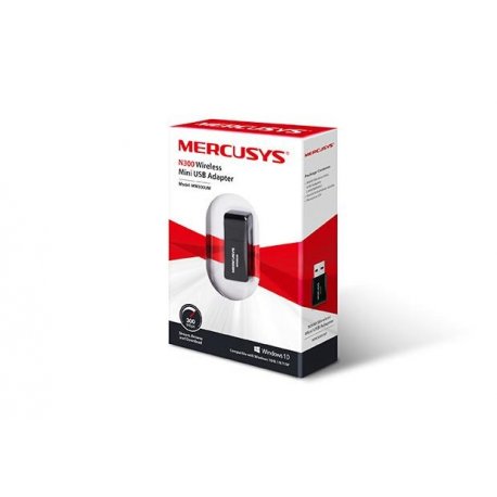 Беспроводной USB адаптер Mercusys Black (MW300UM)