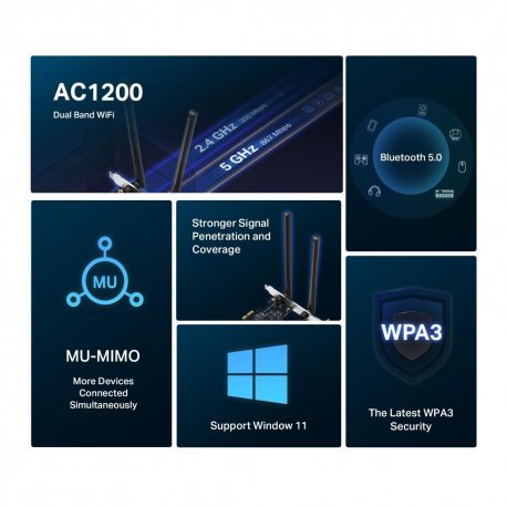 WiFi-адаптер Mercusys Black (MA30E)