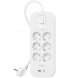 Сетевой фильтр Belkin (6xТипF) USB-A/USB-C 18W 2m White (SRB002VF2M-V2)