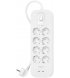 Сетевой фильтр Belkin (8xТипF) USB-A/USB-C 30W 2m White (SRB004VF2M-V2)