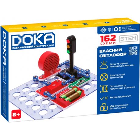 Конструктор электронный Doka 162 схемы (D70714)