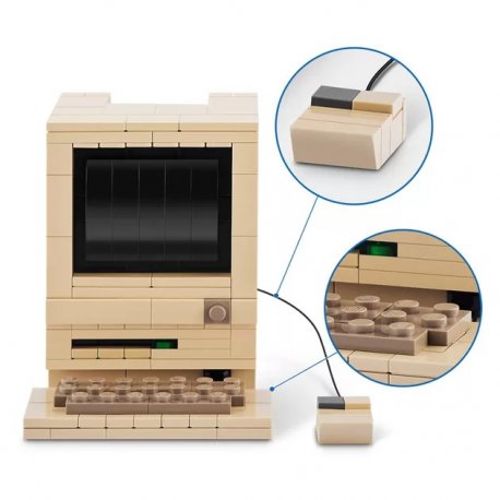 Конструктор в капсуле Max Retro – Компьютер Макинтош (83185AGQ8)