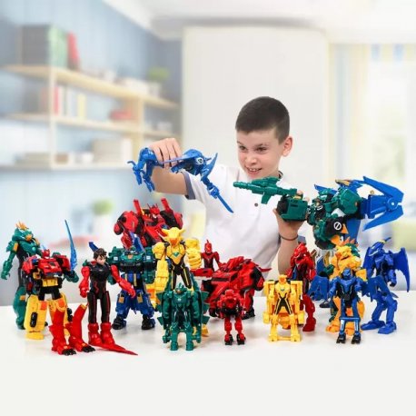 Ігровий набір з роботом-трансформером Dinoster – Раптор Трон (EU580811)