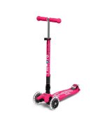 Трехколесный самокат Micro Maxi Deluxe LED до 50 кг Pink (MMD096)