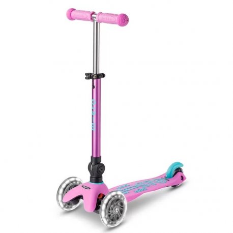 Триколісний самокат Micro Mini Deluxe Foldable LED до 50 кг Lavender (MMD398)